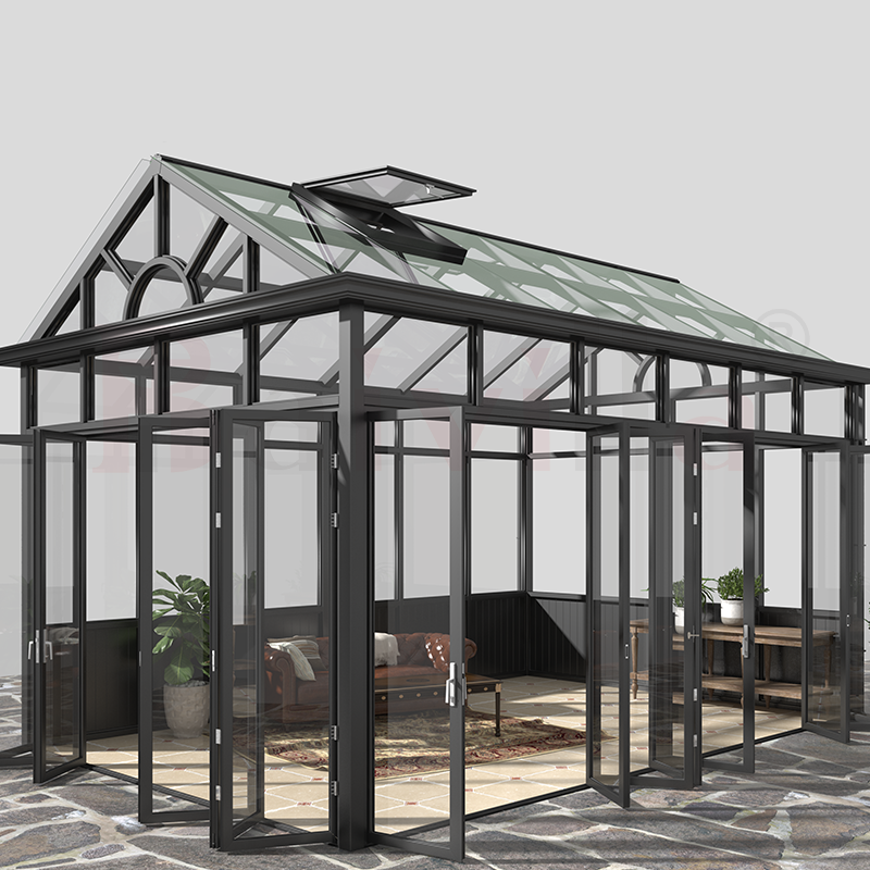 Baivilla Luxury Greenhouse Aluminium Sunrooms Villa Patio Garden Terrace Double Glass