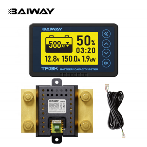 Universal LCD Car Acid Lead Lithium Battery monitor Charge discharge battery Capacity Indicator meter tester baiway TF03K BCS500