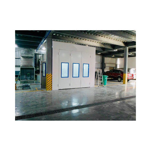 Factory Outlet Customized Color 5.5kw Eps Or Rock Wool Wall Panel Diesel Heating Portable Car Paint Spray Booth for Painting