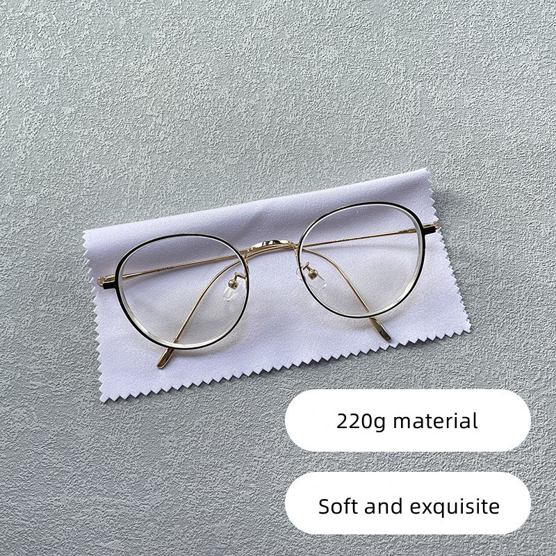 Custom Logo Printing Microfibre Microfiber Screen Eyeglass Sunglass Eye Glasses Lens Wiping Cleaning Cloth For Glasses