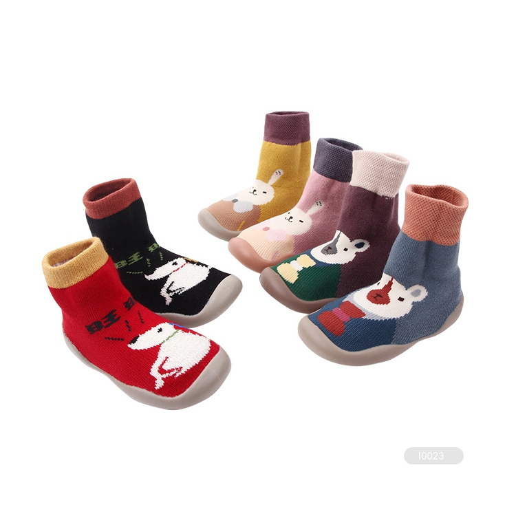 BX-I0079 baby socks with rubber sole children socks shoes