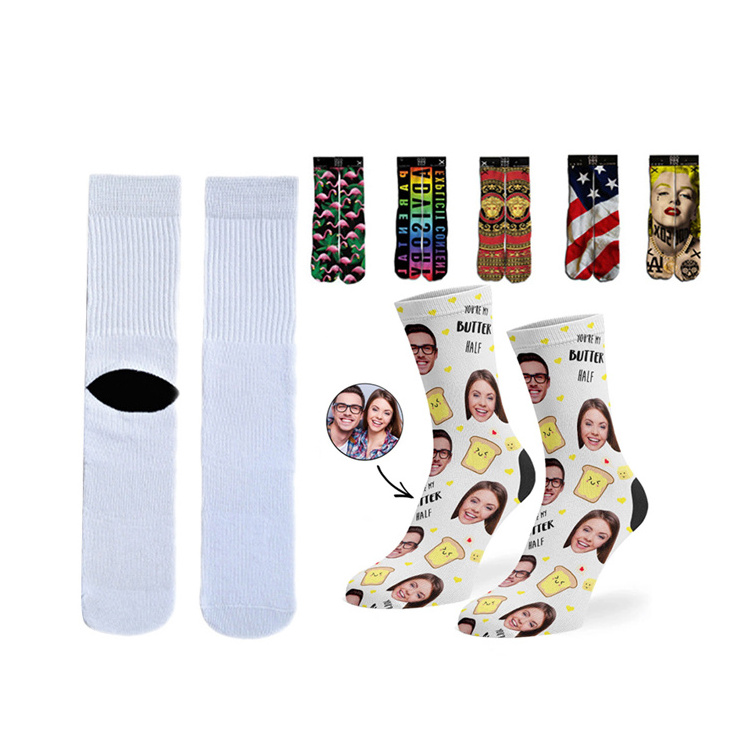 BX-F0126 360 Degree Print Socks Own Design Custom Fashion Casual Socks