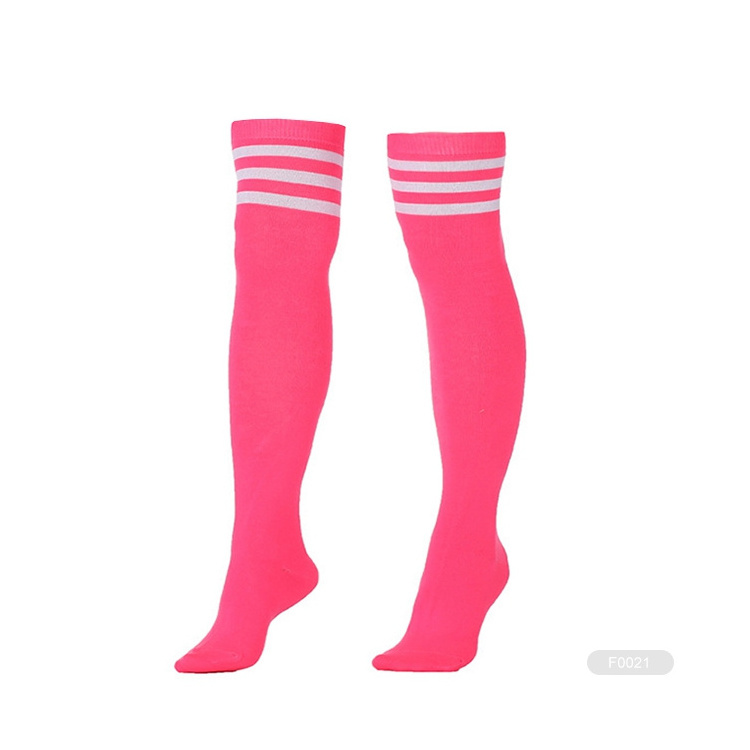 BX-A0198 pink custom football soccer socks