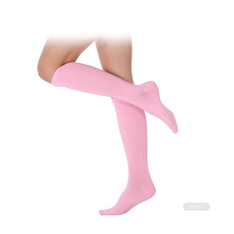 BX-A0198 pink custom football soccer socks