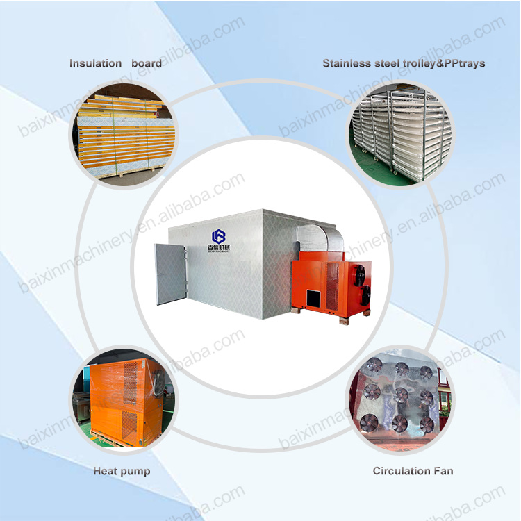 Industrial Food Dehydrator Cocoa Beans Drying Machine Heat Pump Dryer