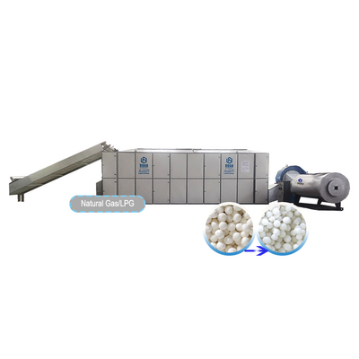 Continuous Cassava Chips Dryer Pearl Tapioca Sago Drying Machine