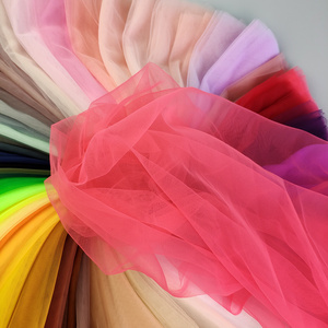 2023 hot sale high quality wholesale 20D nylon soft tulle mesh fabric for kids tutu