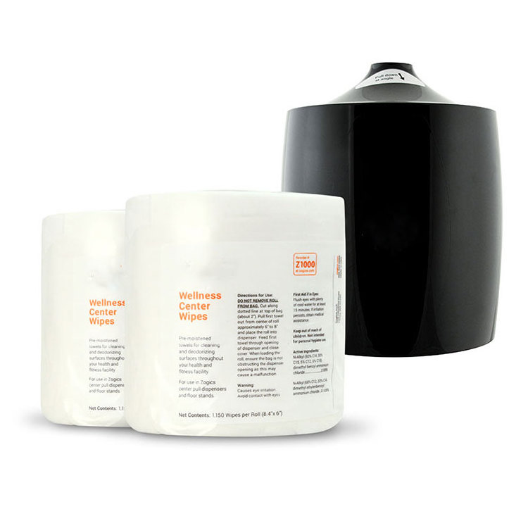 Custom OEM Wellness Center large Cleaning rolls bucket antibacterial gym wipes