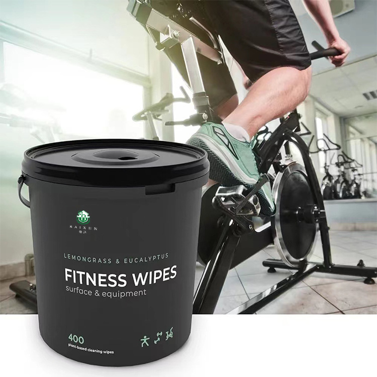 2024 Natural Organic Biodegradable Large Gym Wipes Disposable For Fitness WIPES