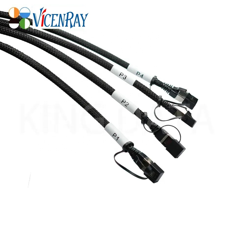 Vicenray OEM factory professional 4/6 channel cat5e shield RJ45 Ethernet network snake cable for Outdoor display screen