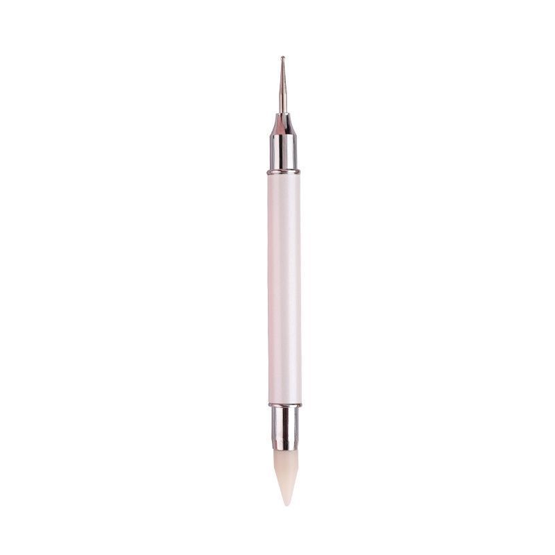 Private Label Dual-ended Gold Wax Pick Up Pen Crystal Nail Rhinestone Picker Dotting Pencil Nail Dotting Tools for Manicure