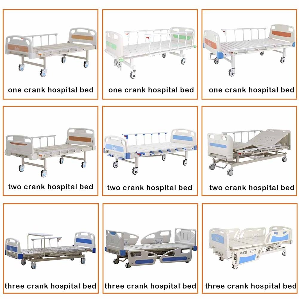 Cama Clinica 3 Function Medical Patient Bed Single Crank Hospital Bed Manual Hospital Nursing Bed With Mattress