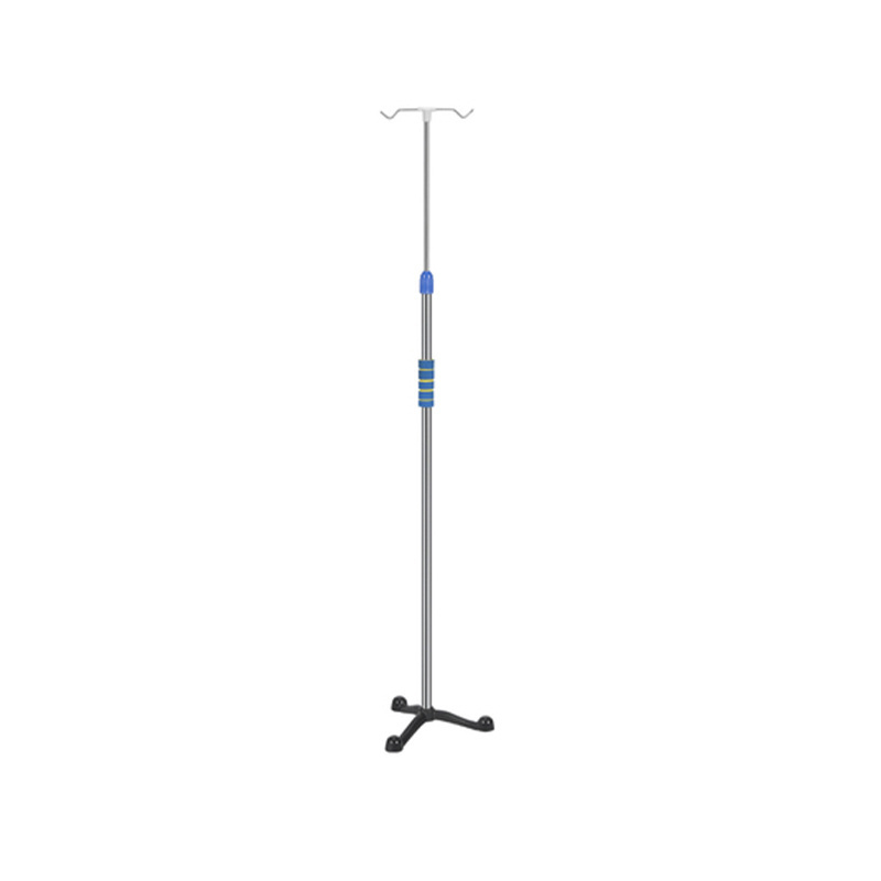 Hospital Portable and foldable IV pole stand flexible Infusion stand medical drip stand