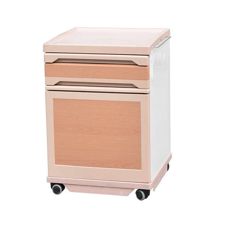 medicine plastic metal ABS hospital medical bedside cabinet with lock