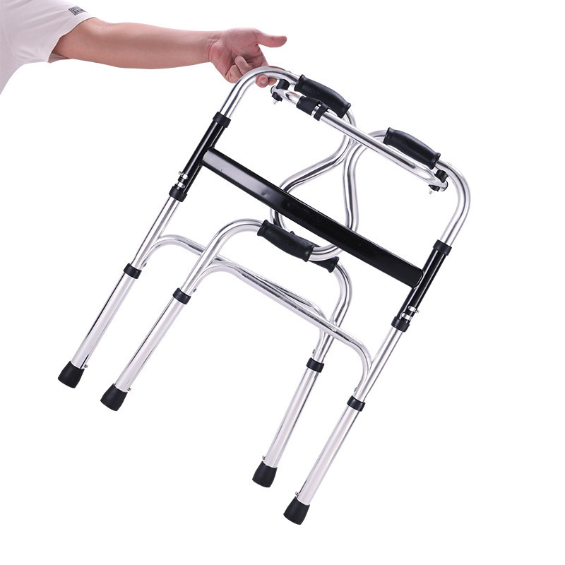 Hot sales folding Medical Adjustable light weight mobility adult elderly walking wheel walker rollator for disabled people