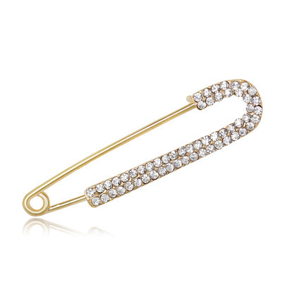 Newest Sale Hijab Pin Fashion Men Suit Accessories Rhinestone Safety Brooch Pin