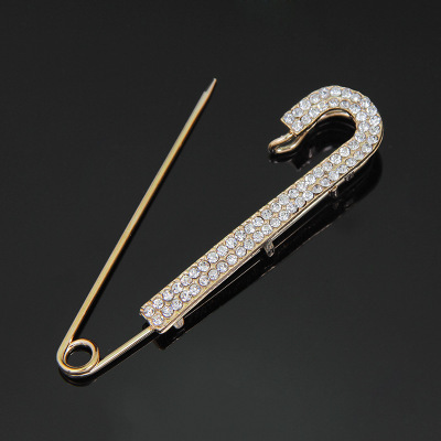 Newest Sale Hijab Pin Fashion Men Suit Accessories Rhinestone Safety Brooch Pin