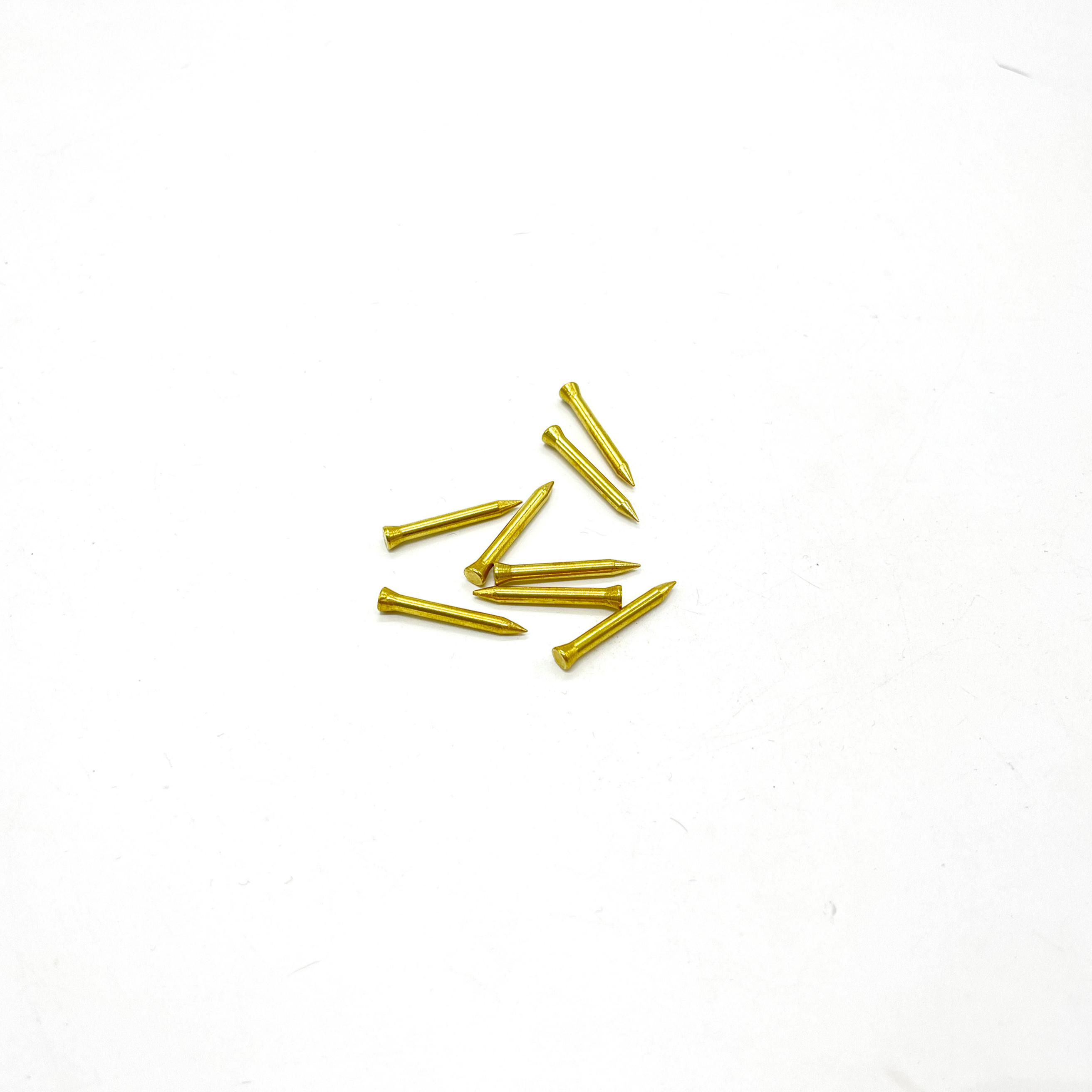 Custom Solid Brass Panel Pin   Pure Brass Bullet Sharp Nails 3.1*28mm with Good Price