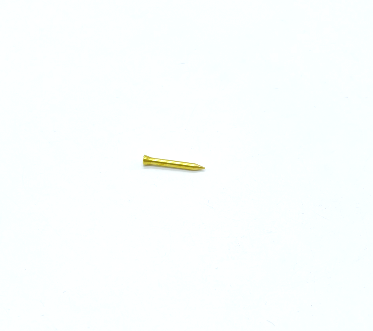 Custom Solid Brass Panel Pin   Pure Brass Bullet Sharp Nails 3.1*28mm with Good Price