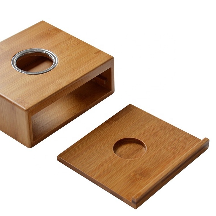 Japanese style Bamboo Teapot Heating Warmer Base