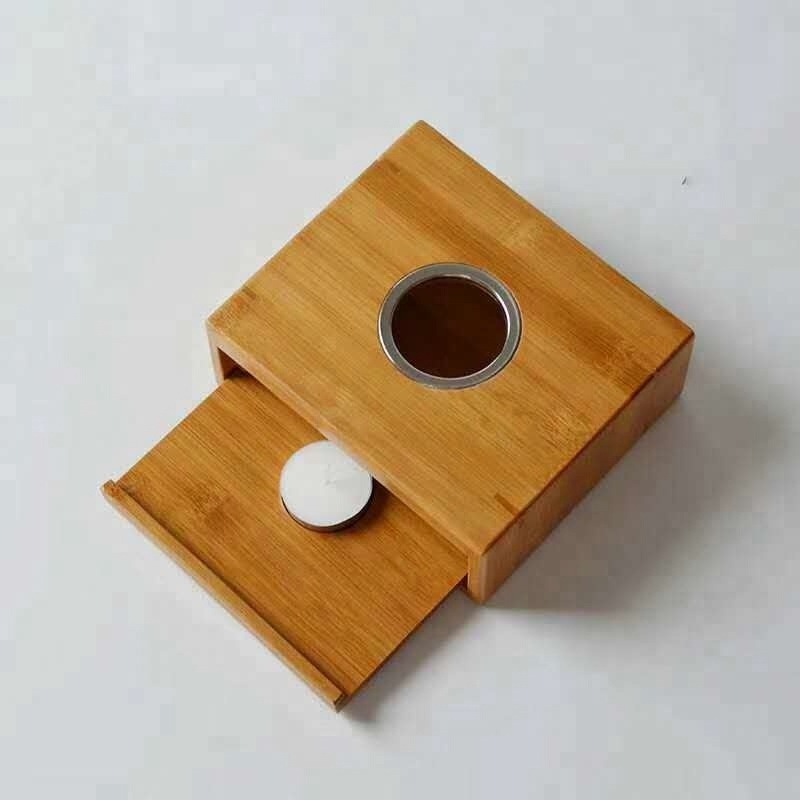 Japanese style Bamboo Teapot Heating Warmer Base