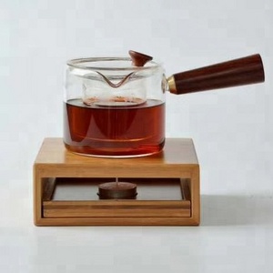 Japanese style Bamboo Teapot Heating Warmer Base