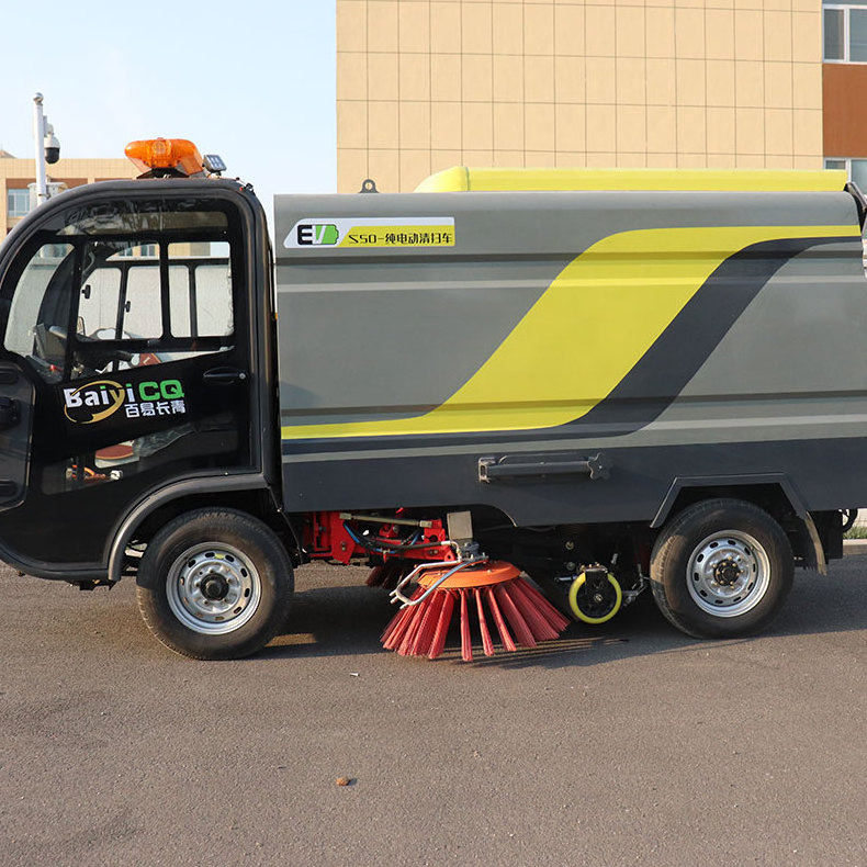 S50 Multi Functional Road Dust Sweeper Mini Electric Road Floor Sweeper Truck For Streets