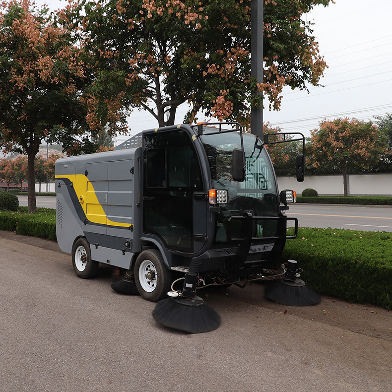 Park road garbage cleaning Baiyi S25 pure electric mechanical sweeper