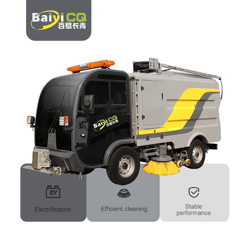 New energy pure electric multifunctional road street sweeper machine