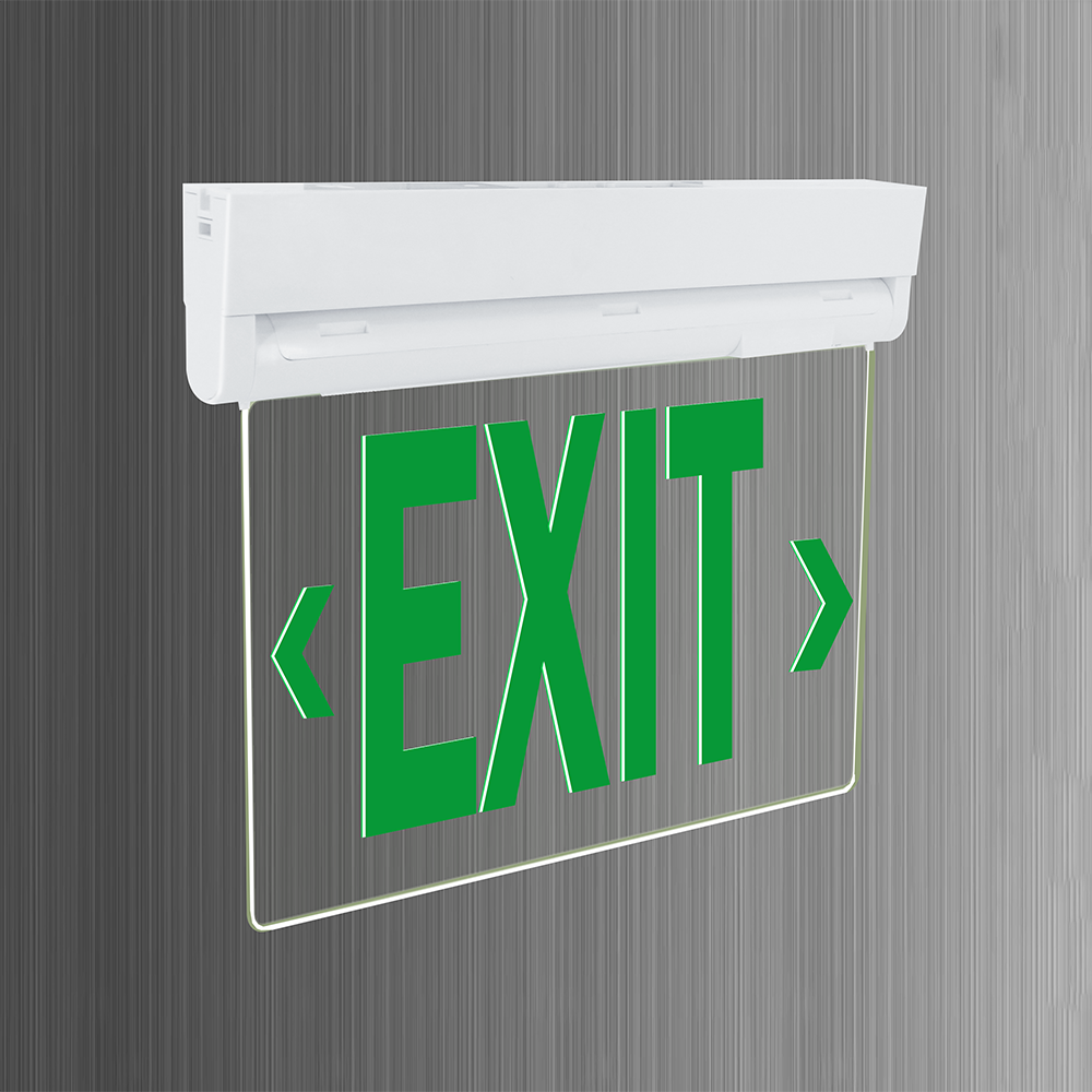 UL approved lucency pc exit sign rechargeable charging led home emergency rechargeable light