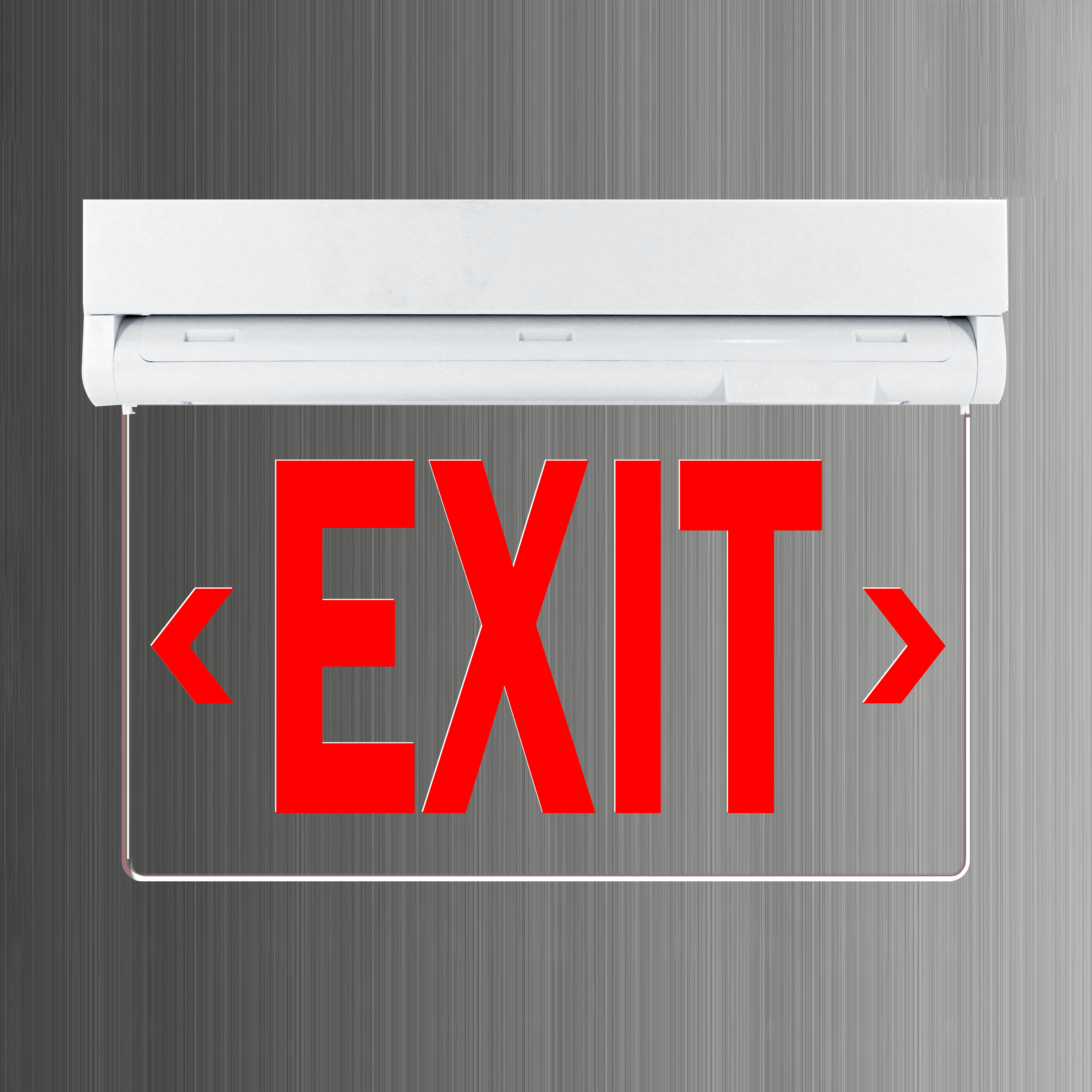 UL approved NI-CD battery ceiling mounted single double face rechargeable led exit sign emergency light