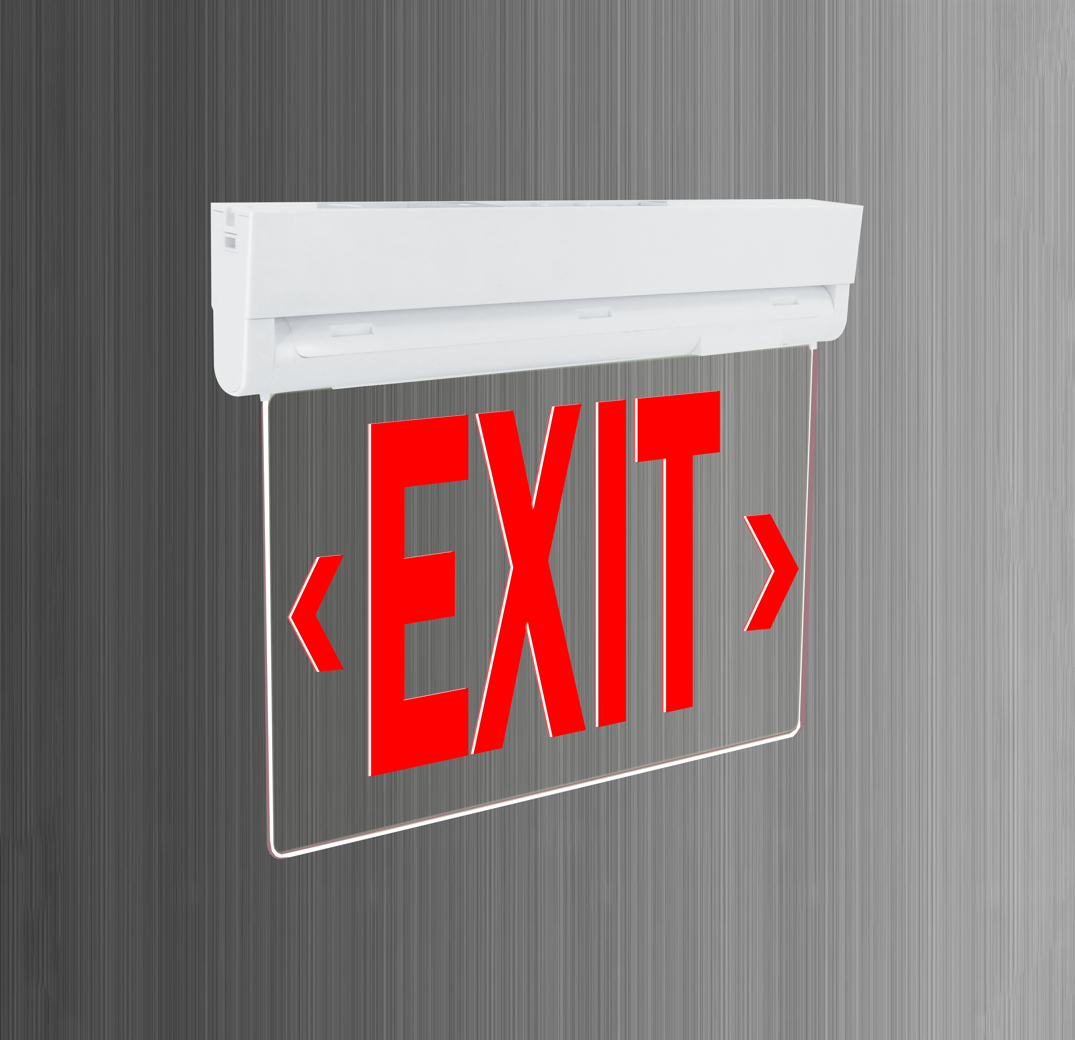 UL approved NI-CD battery ceiling mounted single double face rechargeable led exit sign emergency light