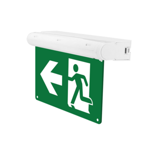 High quality fire waterproof warning led emergency light exit sign with battery