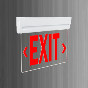 Exit sign UL approved rechargeable bulbs emergency lamp single battery powered portable led light