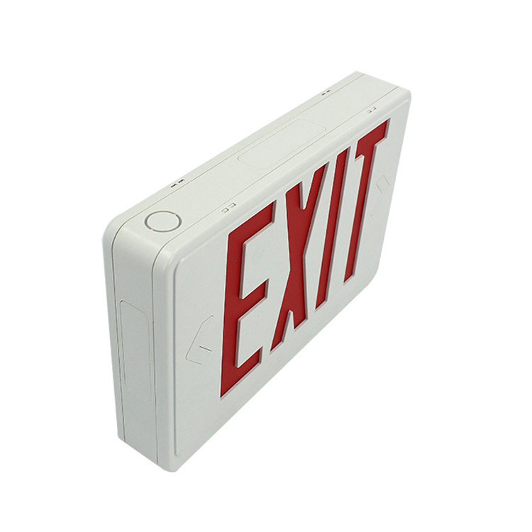 Double Sided Ceiling Mounted Battery Backup Solar Powered Signs Led Emergency Exit Box