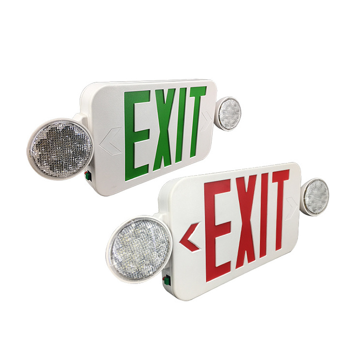 Emergency Exit Illuminaire Led Emergency Light Exit Sign Led Light Combo with Eco-Friendly for Illumination LED Exit Sign Combo