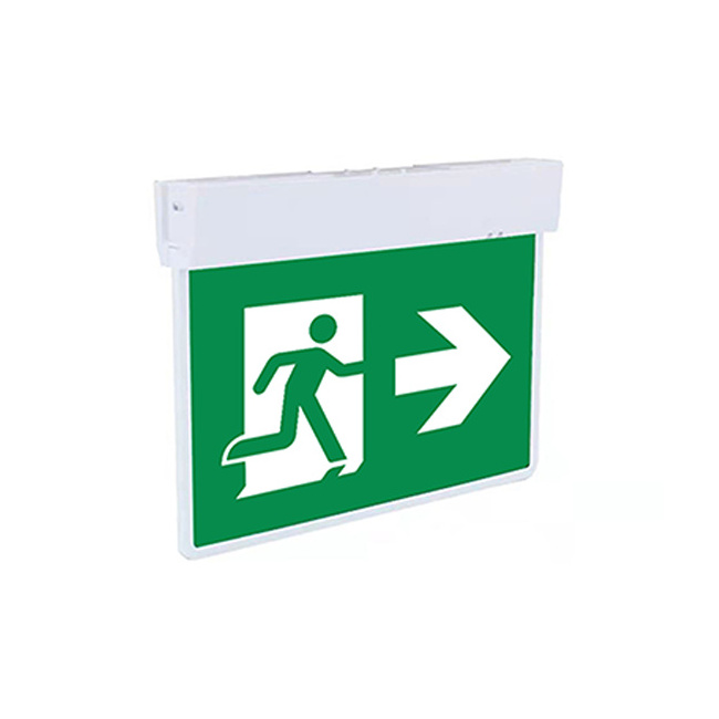 Waterproof Rechargeable LFP battery evacuation signs ceiling mounted alarm fire indicator led emergency exit light