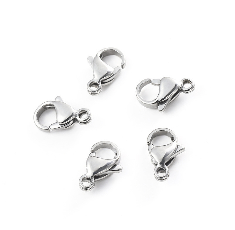 high quality water proof stainless steel lobster claw clasp for jewelry making PVD plated accessories