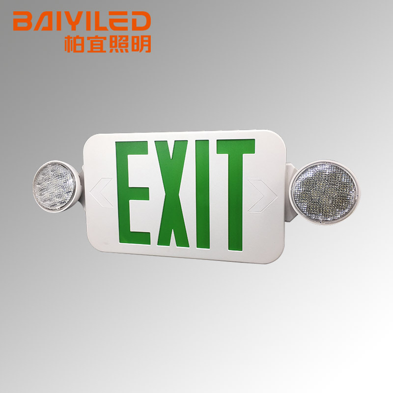 Best Selling  Efficient Ni-Cd Battery Edge Lit Exit Sign Battery Backup Fire Exit Led Emergency Light Combo