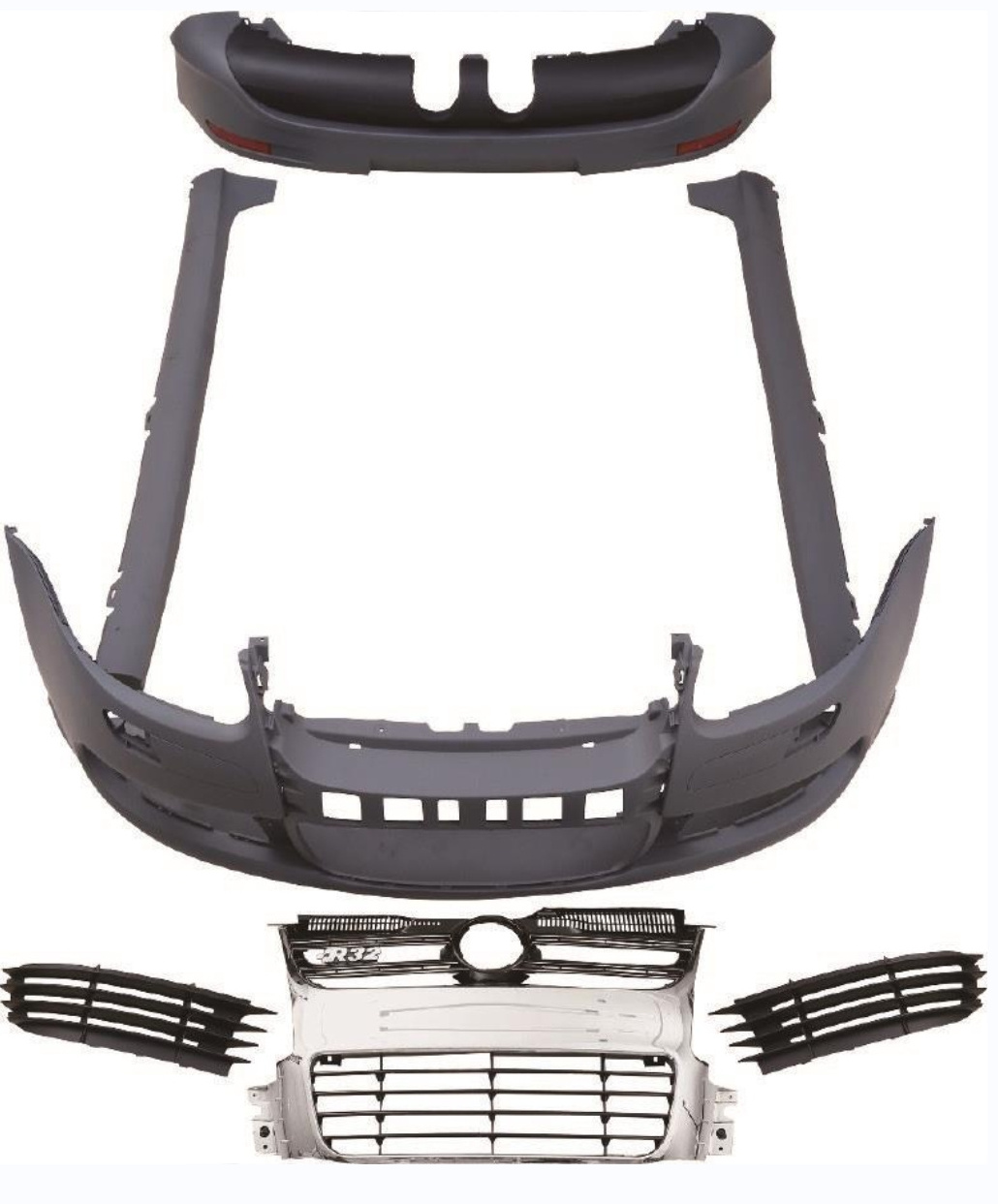 For Volkswagen Golf 5 retrofit upgrade to Golf R32  assembly body parts front bumper grille  of superior quality