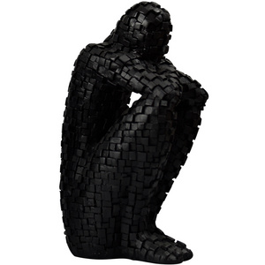 Factory Direct Hot Selling Net Red Resin Crafts Arts New Unique European Mosaic Man Model Photography Abstract Human Sculpture