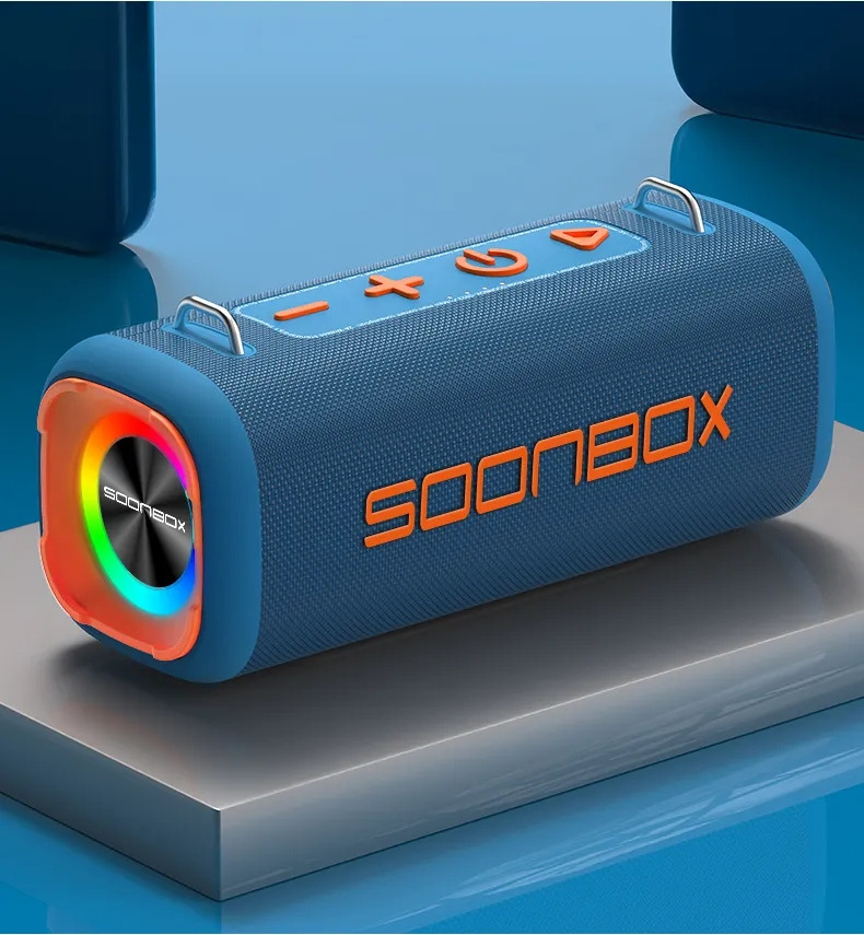 Soonbox S9200 Music Angel Mini Woofer Speaker Outdoor Keychain Microphone Bass Blue Tooth Stereo Wireless Speakers