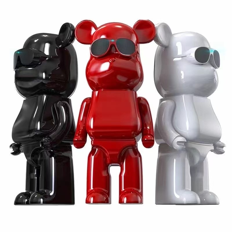 Net red violent bear wireless BT speaker creative gift cartoon doll desktop collection audio TWS couplet