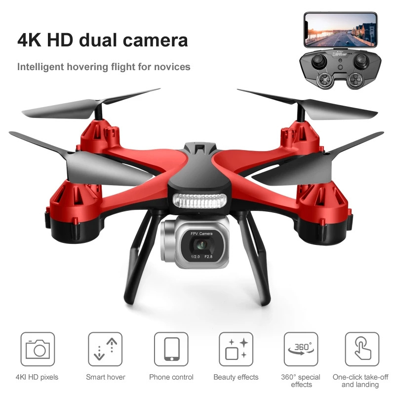 With Camera 4K Night Vision High Quality Remote Spy Quadcopter Rc Planes Electric Airplane Mobile App To Control The Drone Jc801