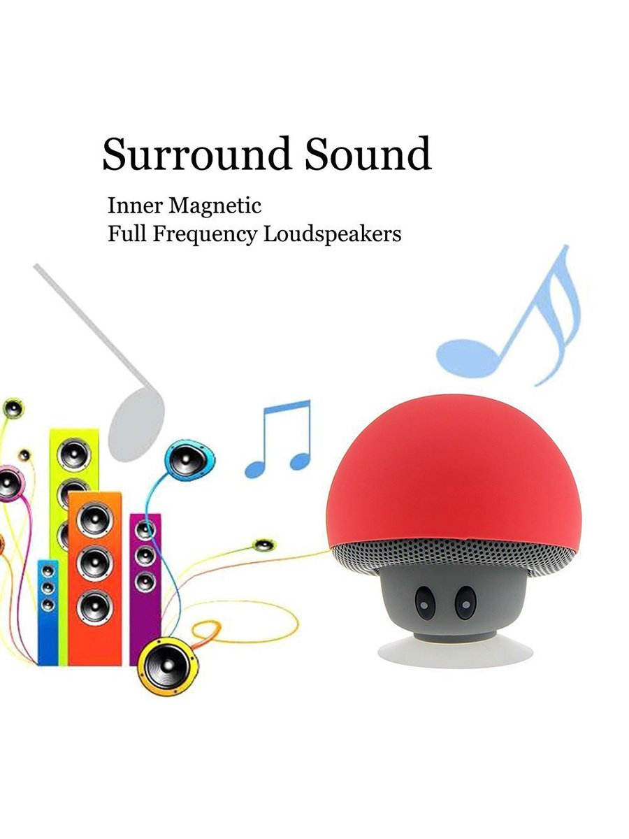 Phone portable speaker music mushroom wireless speakers small mini wireless altavoz with different colors