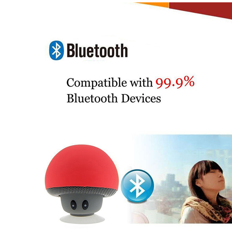 Phone portable speaker music mushroom wireless speakers small mini wireless altavoz with different colors