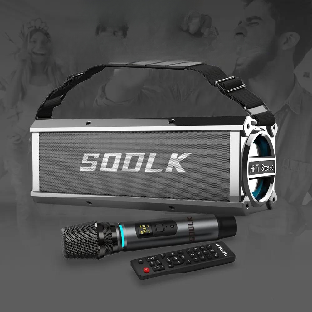 Sodlk T200 Plus Blue Tooth 120W Dsp Audio Power Amplifier Karoke Mic Karaoke Divoom Ditoo Speaker With Microphone