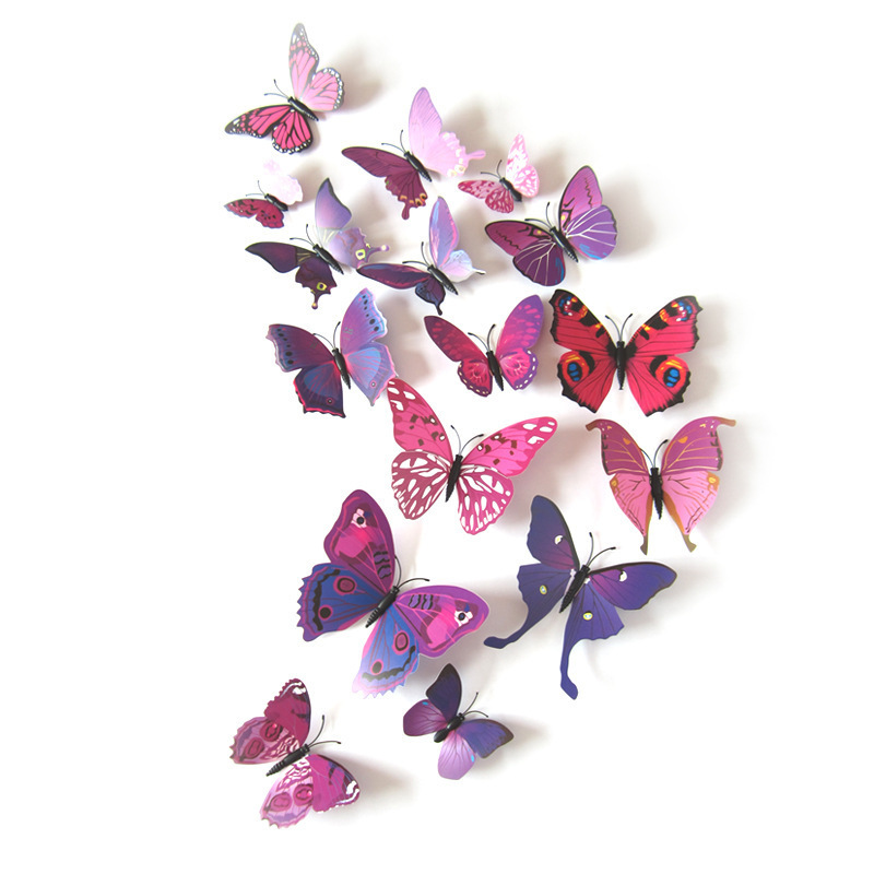 3D Magnet Butterfly Wall Decals Removable 3D Butterfly Wall Stickers Wall Decor Home Decor