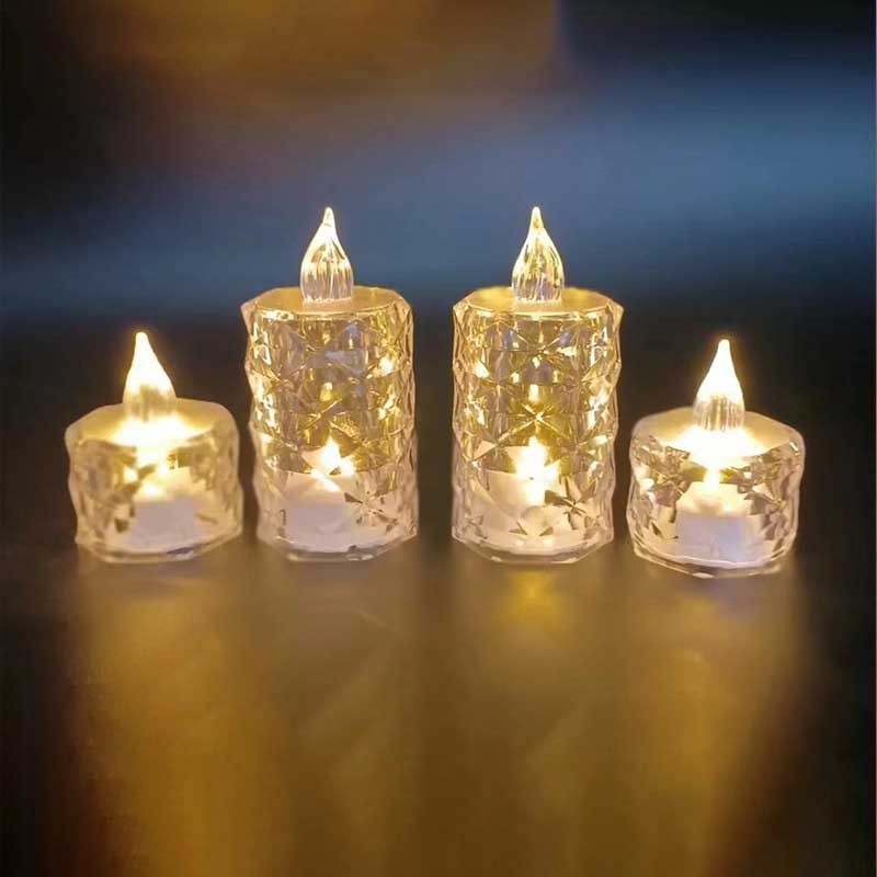 Flameless Tealight Candles Battery-Powered LED Fake Candles Realistic Tea Lights for Christmas