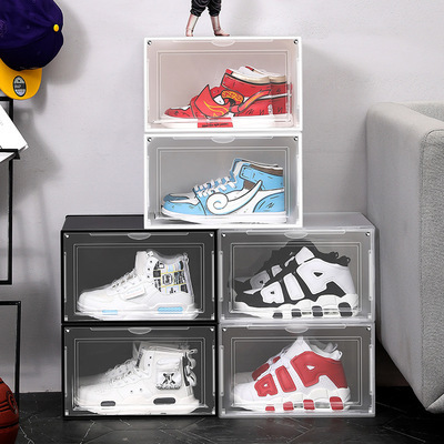 shoe box size storage containers with lids mens sneaker organizer big clear shoe organizer for sale